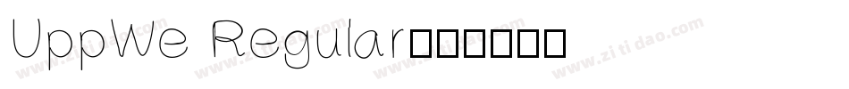 UppWe Regular字体转换